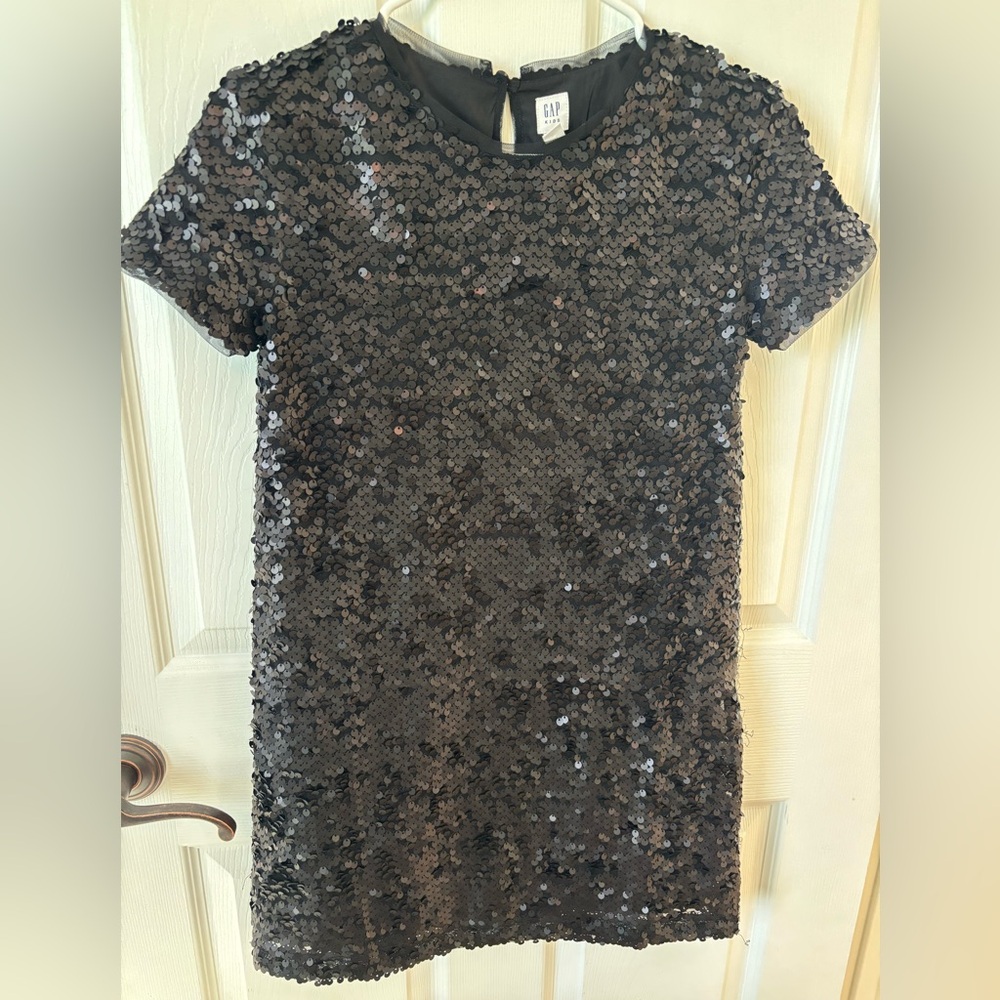 GAP Shimmering Black Sequin Dress